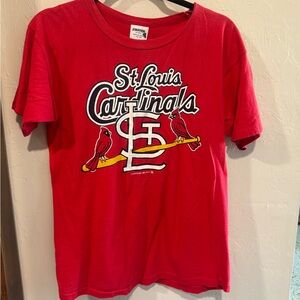 STARTER Red and White MLB Graphic Tee vintage 1988